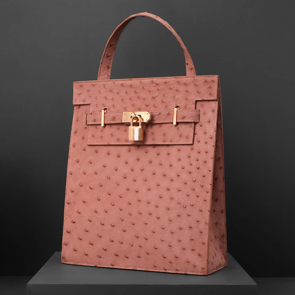 Pellefina Pink Ostrich